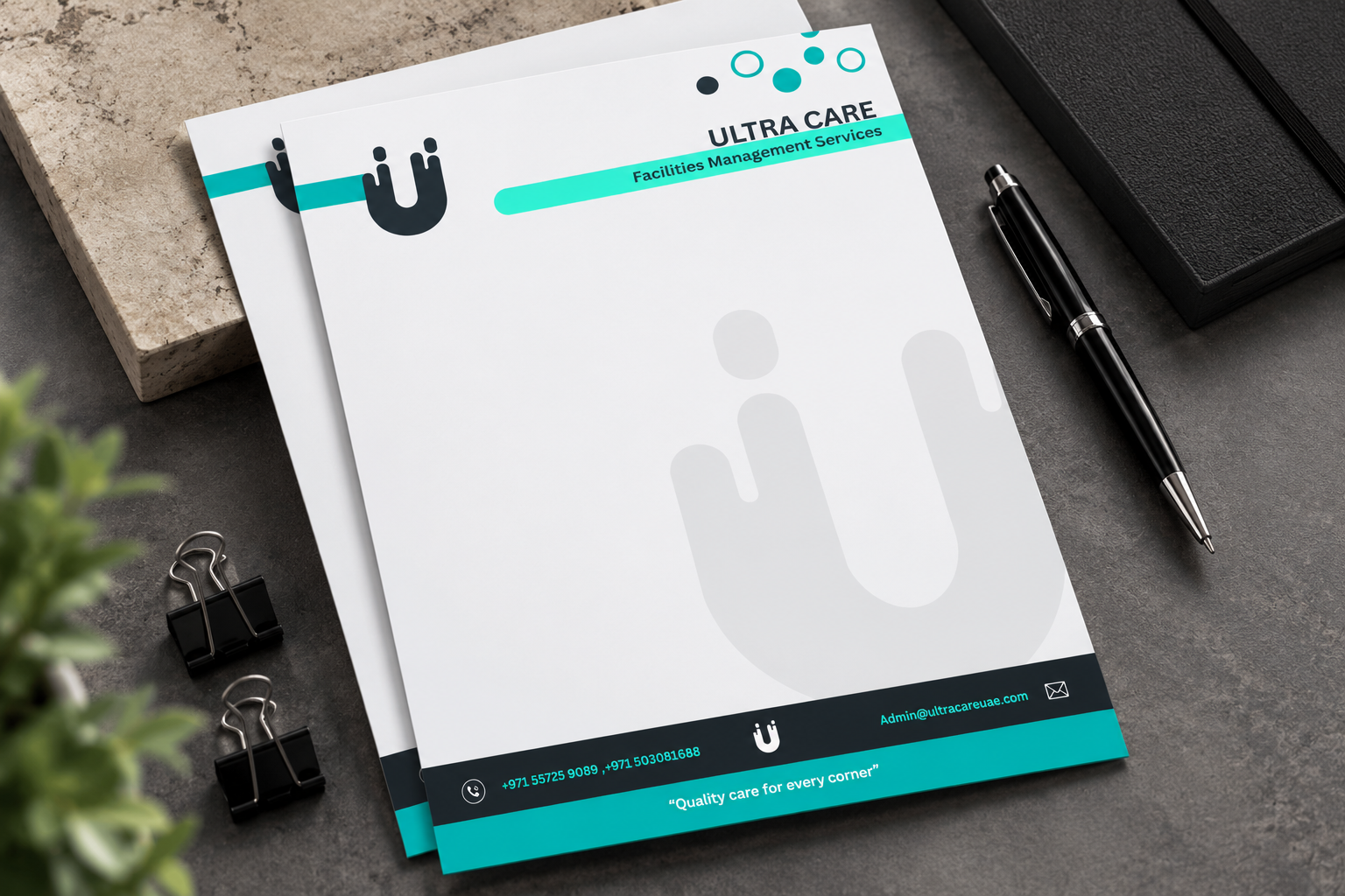 Ultra Care letterhead