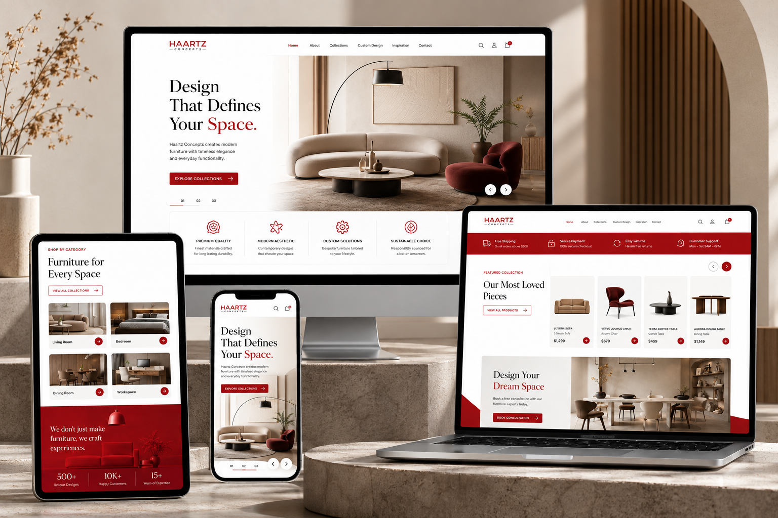 Haartz Concepts website