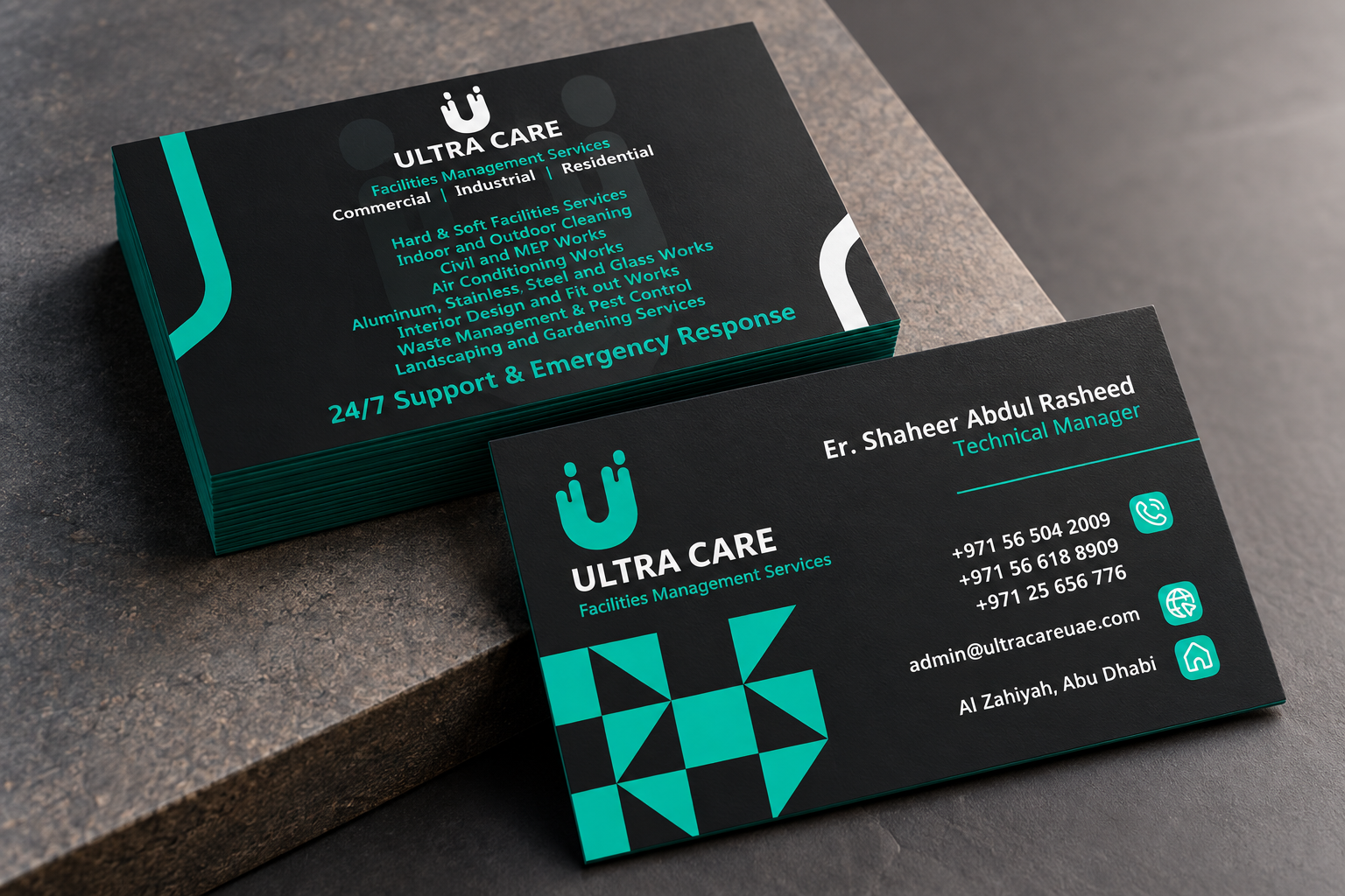 Ultra Care business cards